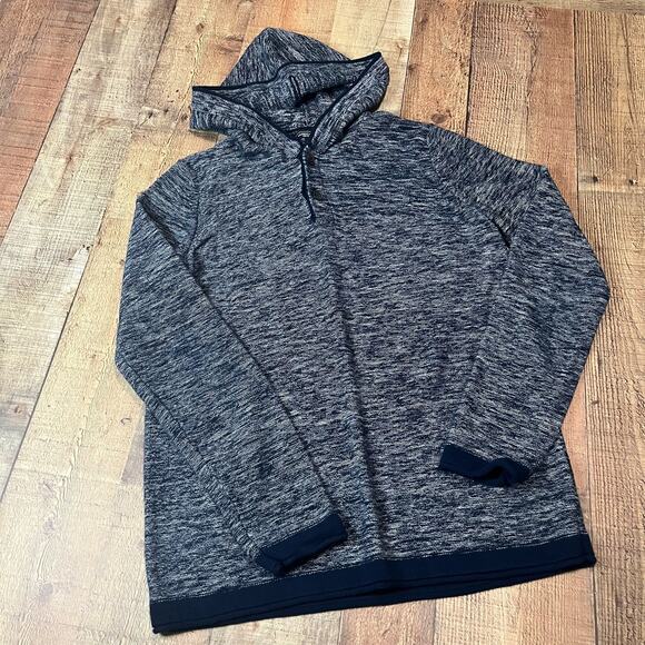 American Eagle | Men's Classic Fit Blue 100% Cotton Full Zip Hood Sweater Sz S - Picture 1 of 4